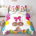 thumbnail image 1 of YST 80S Disco Ball Comforter Set Western Bedding Sets Full, Disco Ball Decorative Comforter Colorful Happy Birthday Party Decorations Bedding Comforter Sets, 7 Pieces Bed Set, 1 of 5
