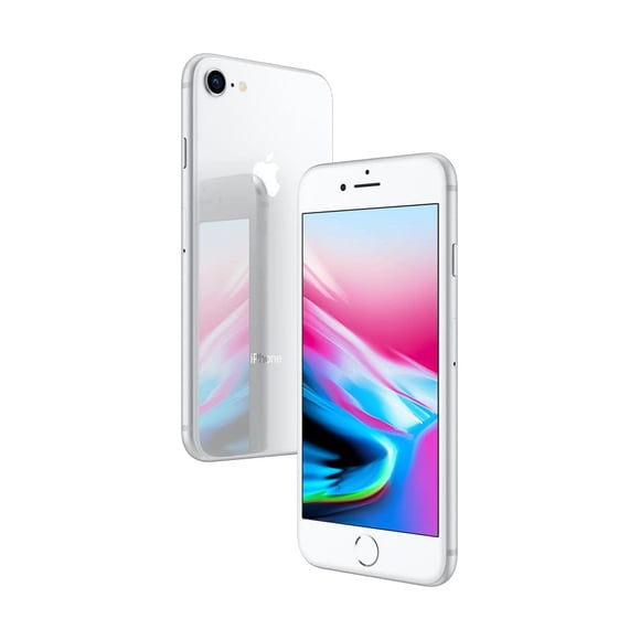 Restored Apple iPhone 8, 64 GB, Silver - GSM Unlocked - GSM compatible (Refurbished)
