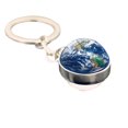 thumbnail image 2 of FcBaudy Keychains for Women,Wallet Keychain,Car Keychain,Cute Keychain Solar System Milk y Way Nebula Double Sided Glass Keychain Keychain Keychain, 2 of 3
