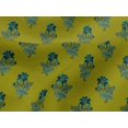 thumbnail image 4 of oneOone Viscose Jersey Fabric Leaves & Floral Block Print Sewing Fabric BTY 60 Inch Wide, 4 of 4
