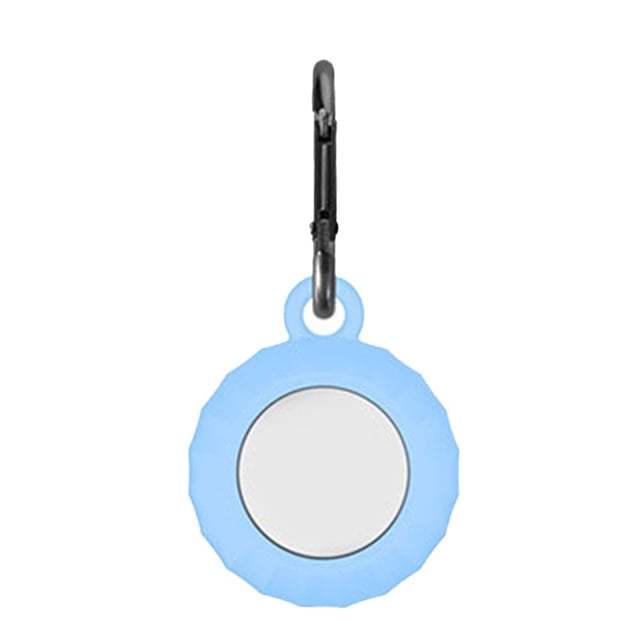 Porte-clés Tracker Étui de Localisation TPU Protecteur Portable de Remplacement pour Airtags Rouge Vin