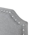 thumbnail image 4 of HomeFare Tête de Lit Double Clip Corner en Tissu Gris Pierre, 4 of 7