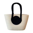 thumbnail image 2 of Birdeem Rope Woven Handbag, Large Capacity Tote Bag with Reinforced Handle, Versatile Shoulder Bag for Casual Daily Use and Beach, Size Approx 12.6x7.9x3.9in, 2 of 9