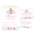 thumbnail image 1 of Inkdotpot Ensemble de 30 Invitations de Révélation de Sexe pour Baby Shower - Billets de Tirage à Couches et Cartes de Demande de Livre pour Baby Shower Invitations de Princesse, 1 of 8