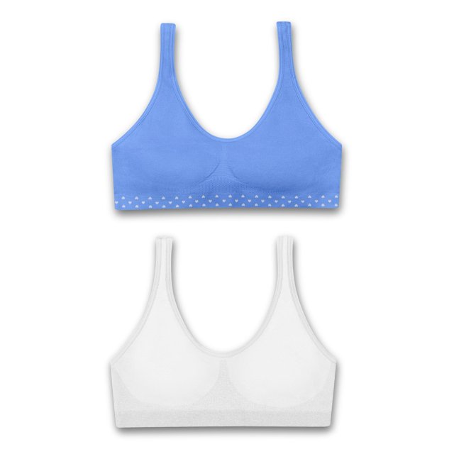 Hanes Filles Confortable Sans Couture 2-Pack Soutien-Gorge Sans Fil, S