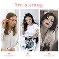 thumbnail image 4 of Miangastore 1 Set Cosmetic Mirror PU Leather Cover Stainless Steel Folding Cosmetic Mirror, 4 of 8