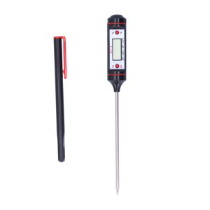Sonde alimentaire numérique, thermomètre à viande avec sonde longue enfichable pour la cuisson au barbecue WT-1