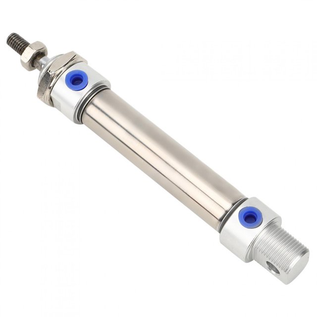 Mini Air Cylinder, Mini Air Cylinder MA20 Stainless Steel Round Dual Action Device Pneumatic Components, Industrial Air Cylinders