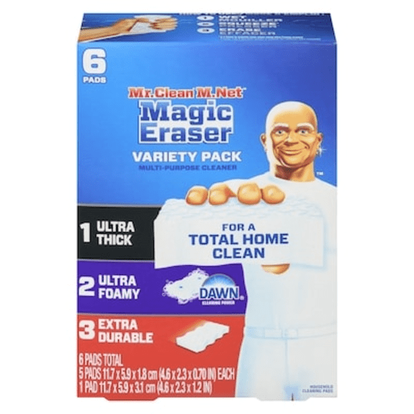 Mr. Clean Magic Eraser Variety Pack With Ultra Thick Ultra Foamy & Extra Durable Multi Purpose Cleaner