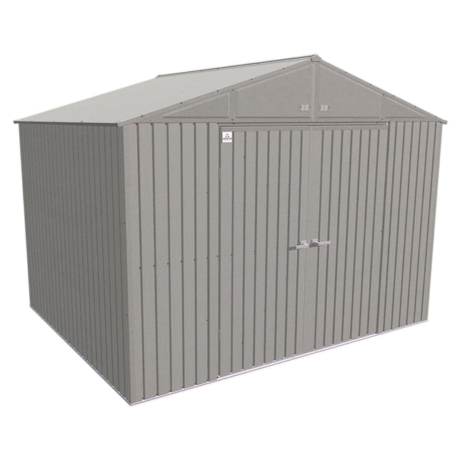 Arrow Elite 10 x 8 x 8 ft Cool Grey Steel Storage Shed
