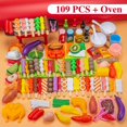 thumbnail image 2 of Mini Food Toys Kids Pretend Play Kitchen Toys Simulation Cookware Cooking BBQ Oven Kit Role Play Game Educational Gift Children, 2 of 7