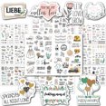 thumbnail image 4 of kurtrusly 5pack/lot DIY Wedding Decorations With Scrapbooking Stickers Stunning Designs Paper Decorative Stationery Stickers 5Set, 4 of 6