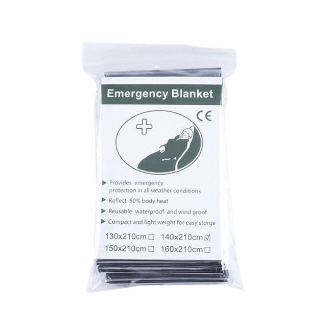 RXIRUCGD Couverture de Tente d'Urgence Extérieure Sac de Couchage Survie Abri Réfléchissant Camping