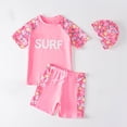 thumbnail image 4 of TopLLC Ensembles de Blouses et Chemises à Manches Courtes à Col Rond Mode Fille Maillot de Bain Deux Pièces Hauts à Manches Courtes Col Rond Ensembles de Shorts Ensemble Fille, 4 of 4