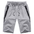 thumbnail image 2 of FcBaudy Mens Shorts, Shorts Men Men's Spring/summer Sweatpants With Pocket Drawstring Loose Men's Quarter Pants Men Pants, 2 of 3