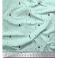thumbnail image 1 of Soimoi Green Georgette Viscose Fabric Abstract & Tree Folk Art Print Fabric by the Yard 42 Inch Wide, 1 of 1