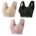 thumbnail image 1 of Timegard Plus Size Bras for Women Full-Coverage High Support Lace Wireless Comfortable Everyday Bras, 1 of 5