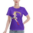thumbnail image 1 of Women's Basic Short Sleeve T-Shirt Sailor Moon Moon Hare, 1 of 6
