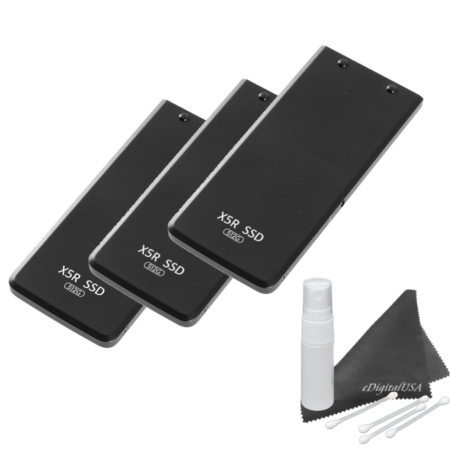 Triple Bundle Deal: 3X DJI Part 2 512GB SSD Solid State Drive for Zenmuse X5R (I