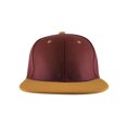 thumbnail image 2 of Top Headwear Flat Bill Adjustable Snapback Cap - Burgundy/Gold, 2 of 2