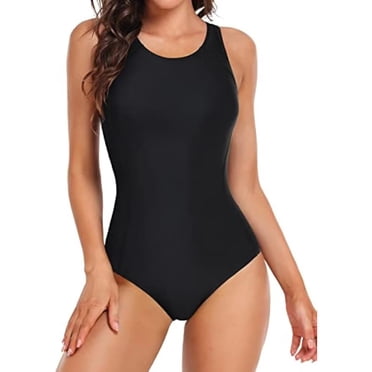 Charmo Women's One Piece Swimsuit Athletic Bathing Suit Racerback Training Swimwear