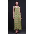 thumbnail image 3 of Bimba Robe Longue Maxi Imprimée en Rayonne à Bretelles Spaghetti Ajustables pour Femmes Boho-Xxx-Grand, 3 of 5