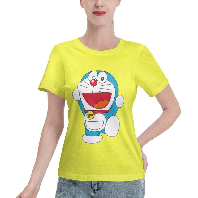 Women's Basic Short Sleeve T-Shirt Doraemon