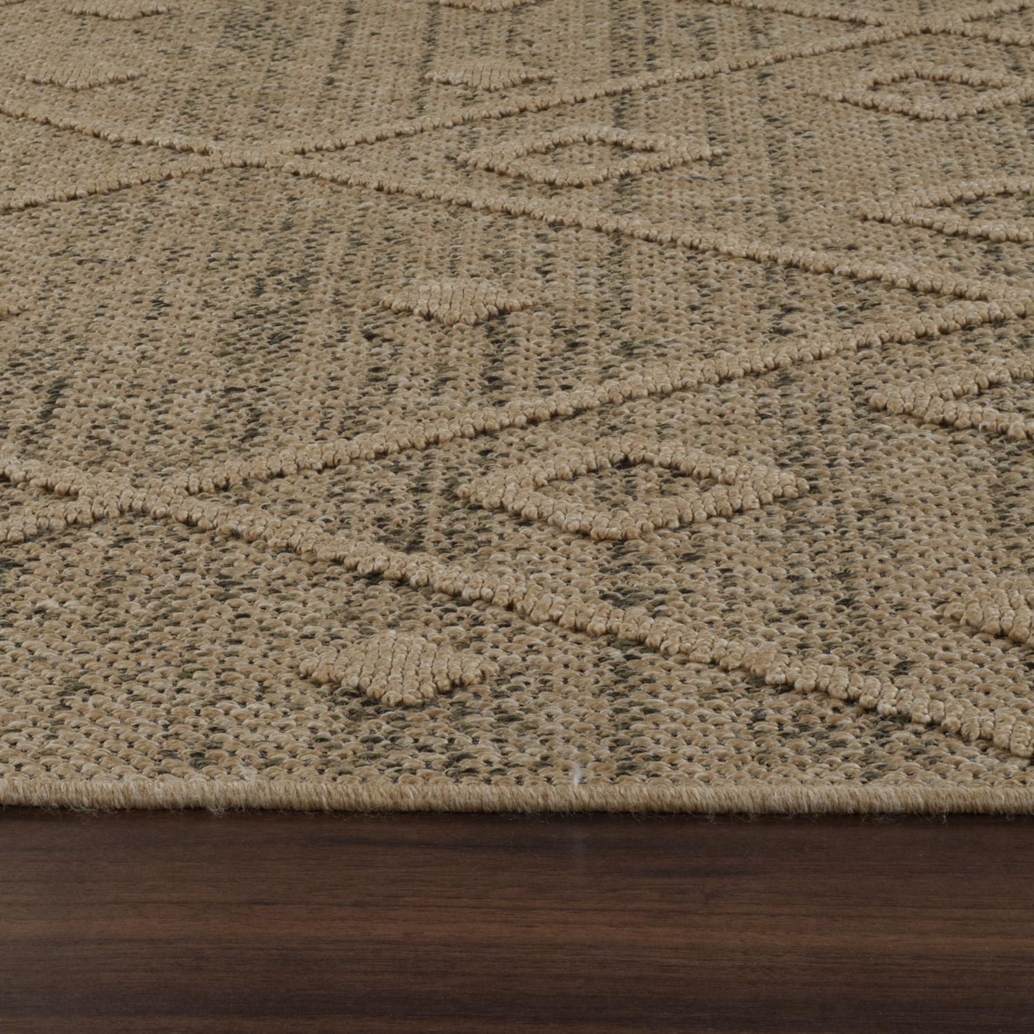 Tapis d'interieur exterieur abstrait Rug Branch Hogar, marron beige, bohème - Salon, chambre, salle a manger et cuisine
