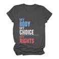 thumbnail image 2 of Pompotops Pull-over Femme à Manches Courtes Casual Letterprint, 2 of 5