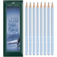 thumbnail image 1 of Faber-Castell Grip 2001 Triangular Graphite Pencil B Grade Sky Blue Pack of 8, 1 of 2