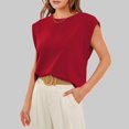 thumbnail image 4 of Women Summer Top: Basic Tee Shirts, Loose Fit Cap Sleeve Tops, Suitable for Daily and Casual Wear, 4 of 6