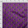 thumbnail image 2 of oneOone Polyester Lycra Fabric Leaves|Bird & Floral Block Decor Fabric Printed BTY 56 Inch Wide, 2 of 4