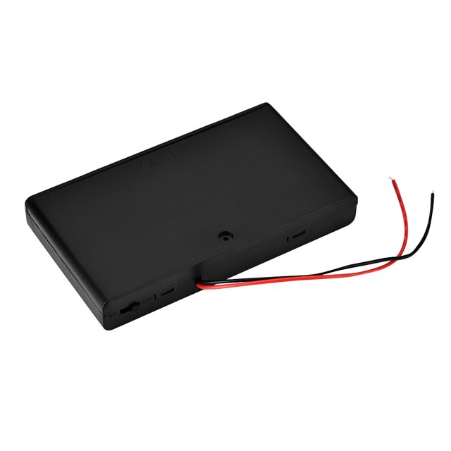 Fugacal Battery Case, Battery Box, With Cover & Power Switch Battery Holder, For Holding Battery