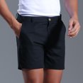 thumbnail image 4 of EOYWHK Linen Gym Shorts Juniors Relaxed Fit Dress Shorts Summer Casual Solid Color Elastic Drawstring Pockets, 4 of 8
