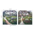 thumbnail image 2 of Toile Peinte À La Main Art Mural Jardin Floral - Ensemble De 2, 2 of 3