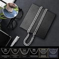 thumbnail image 3 of Chains for Men, Mens Cuban Link Chain Necklace, 3 of 7