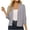 Dark Gray, variant on Pitauce Womens 3/4 Sleeve Cropped Cardigan Sweater Open Front Lightweight Knitted Bolero Shrug Cardigan