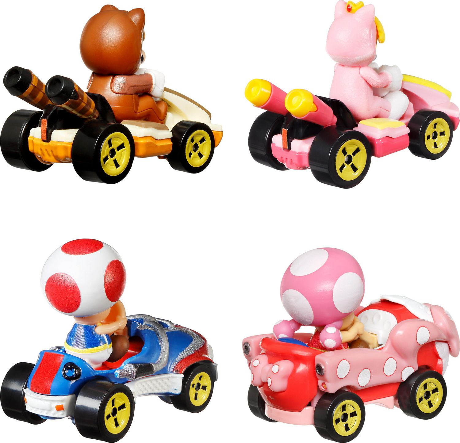 Hot Wheels Mario Kart Vehicle 4-Pack, Includes 1 Exclusive Model