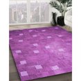 thumbnail image 3 of Ahgly Company Machine Washable Indoor Rectangle Transitional Bright Neon Pink Purple Area Rugs, 2' x 4', 3 of 7