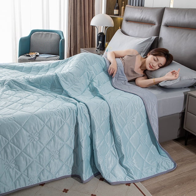 Double Bedding Quilt - Blue And Purple Double Bedding Quilt Suitable For All Seasons Soft Cover Quilt