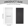 thumbnail image 2 of Uxcell 1PCS Resin 3D Printer Flex Building Plate, Spring Steel Flexible Plate and Magnetic Base Platform 310x174mm, 2 of 5