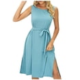 thumbnail image 1 of Birdeem Robe Débardeur Décontractée Sans Manches pour Femmes Printemps/été, Unie, Ample, à Col Rond, 1 of 9