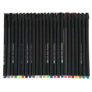 24 Jeu de stylos couleur fin liner 0.4mm Astuce fine 24 Coloris Aquarelle Design Micro Line Stylos de contrôle précis Stylo