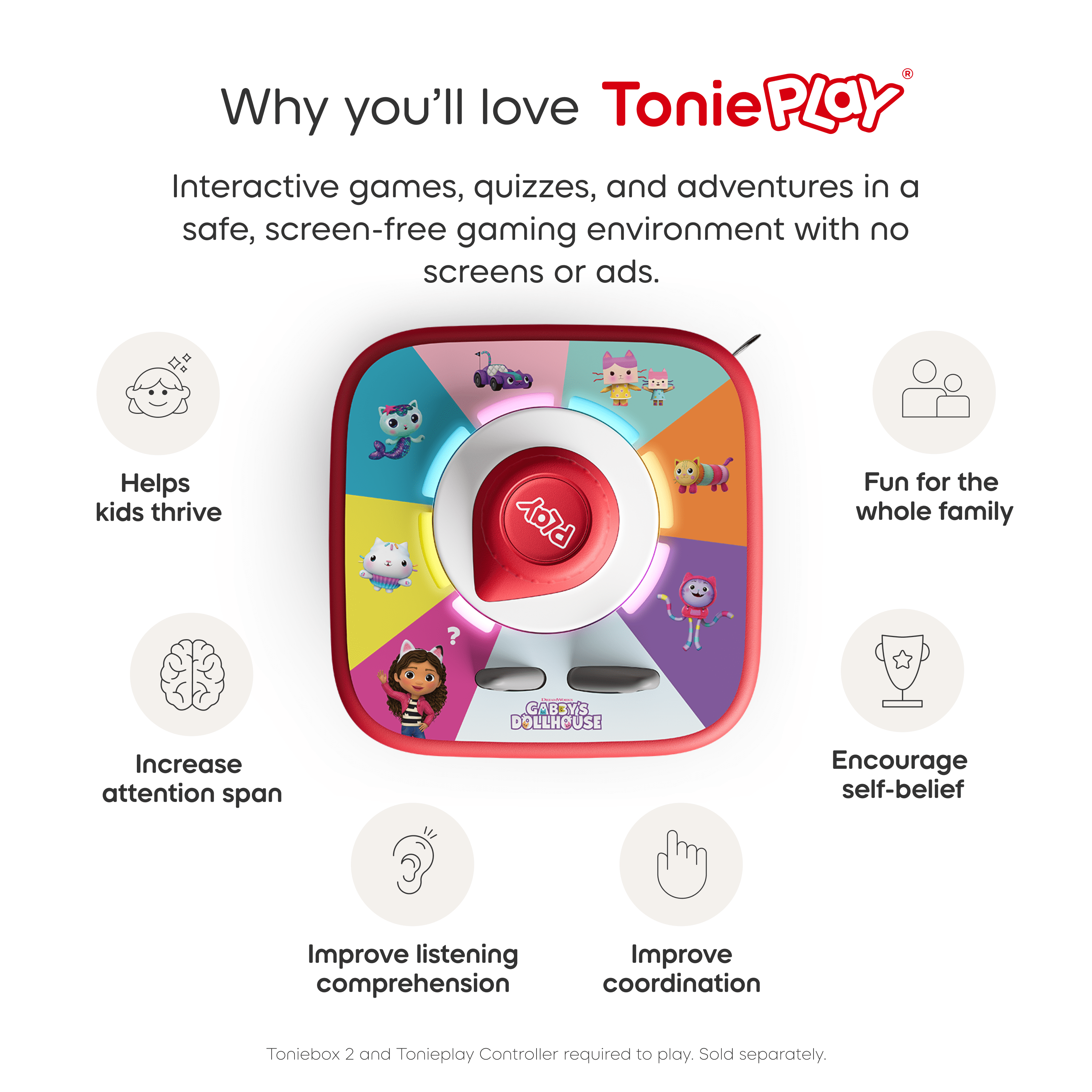 tonies Tonieplay Gabby's Dollhouse: Gabby's Cat-tastic Scavenger Hunt Game
