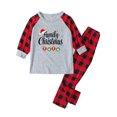 thumbnail image 1 of TIMIFIS Pyjamas de Noël Assortis pour la Famille Ensembles Garçons Filles Vêtements de Nuit Père Noël Renne avec Haut à Lettres et Pantalon à Carreaux Rouges Tenue de Détente des Fêtes de Noël, 1 of 3