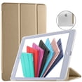 thumbnail image 1 of DuraSafe Cases iPad PRO 9.7 Inch 2016 [ PRO 9.7 2016 ] A1673 A1674 A1675 MLMP2LL/A MM172LL/A MLMN2LL/A MLMW2LL/A Trifold Hard Smart PC Translucent Back Cover - Gold, 1 of 8