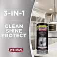 thumbnail image 3 of Weiman Stainless Steel Cleaner and Polish Wipes, 30 Count, Finger Print Resistant Polish, 3 of 5