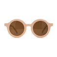 thumbnail image 1 of Lunettes de Soleil Rétro pour Enfants, Taille Enfant, Plastique Épais, Lentille Ronde Ronde, Beige Brun, 1 of 4