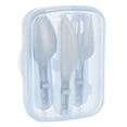 thumbnail image 2 of Cool Gear Blue Slider Cutlery Set - Travel Fork, Knife, Spoon, 2 of 3