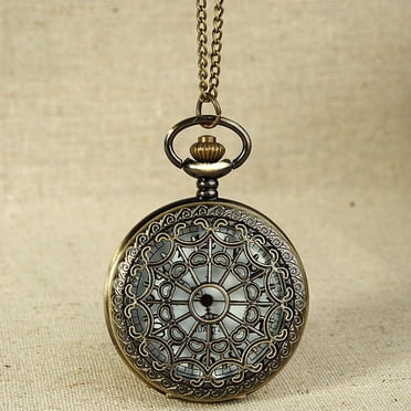 FcBaudy Pendentif Chaîne au Design Ton Vintage pour Homme Pocket Watch Cadeau Pocket Watch